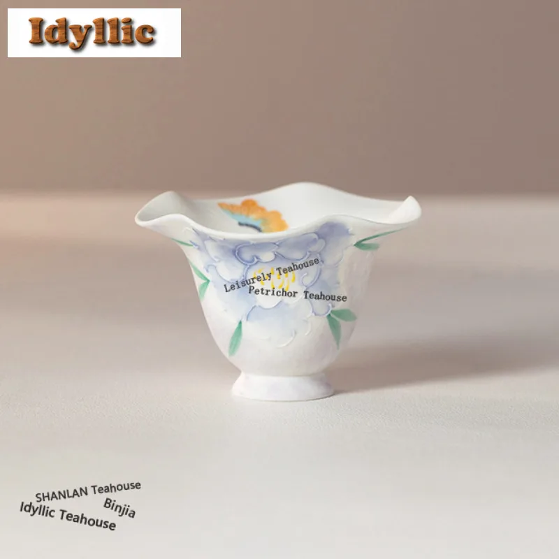 Чайная чашка 50 мл с ручной росписью в виде пионов, элегантная чайная чаша, красивая чайная чашка для дегустации и ароматизации чая, чаша чазан, мастер-чаша для кафе
Чайная чашка 50 мл с ручной росписью в виде пионов, элегантная чайная чаша, красивая чайная чашка для дегустации и ароматизации чая, чаша чазан, мастер-чаша для кафе