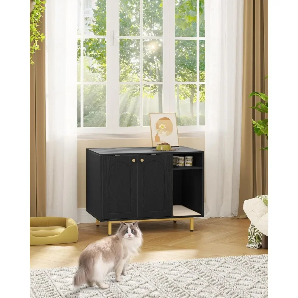 Cat Litter Box Enclosure Enclosed, Hidden Litter Box Cabinet Furniture with Storage, Wooden Indoor Cat House Large, Modern End T
Cat Litter Box Enclosure Enclosed, Hidden Litter Box Cabinet Furniture with Storage, Wooden Indoor Cat House Large, Modern End T