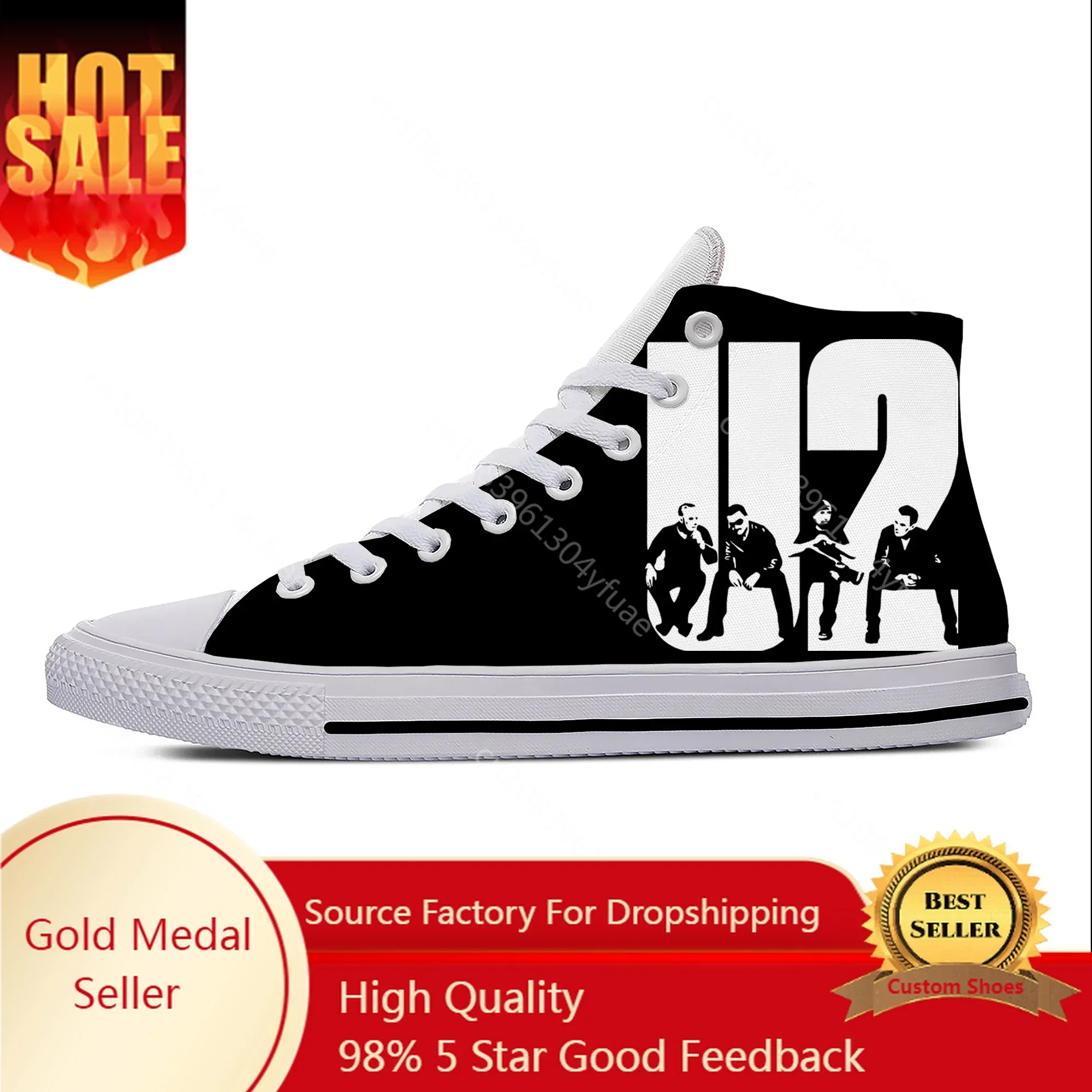 U2 High Top Sneakers music Rock band Mens Womens Teenager Casual Shoes Running Shoes 3D Print Breathable Lightweight shoe
U2 High Top Sneakers music Rock band Mens Womens Teenager Casual Shoes Running Shoes 3D Print Breathable Lightweight shoe