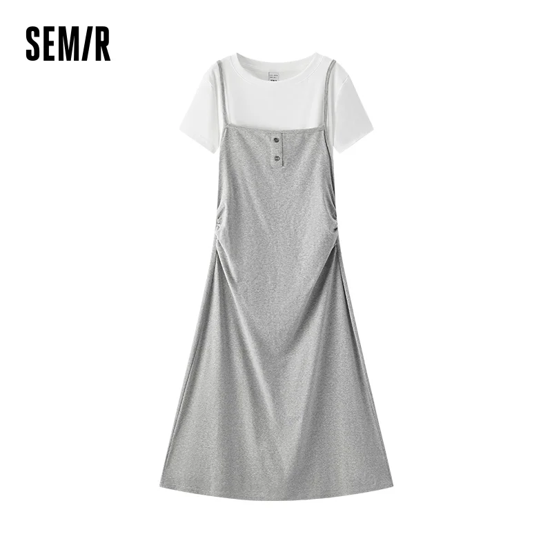 Semir Dress Women Solid Crop Top Waist Tie Sling Dress 2025 Summer New Two-piece Set
Semir Dress Women Solid Crop Top Waist Tie Sling Dress 2025 Summer New Two-piece Set