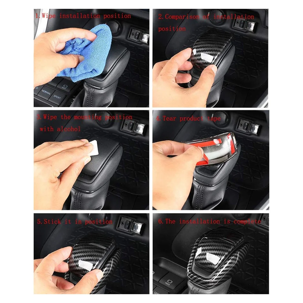 Carbon Fiber Car Gear Shift Knob Lever Handle Cover Decoration Sticker for Toyota RAV4 2019 2020 2021
Carbon Fiber Car Gear Shift Knob Lever Handle Cover Decoration Sticker for Toyota RAV4 2019 2020 2021