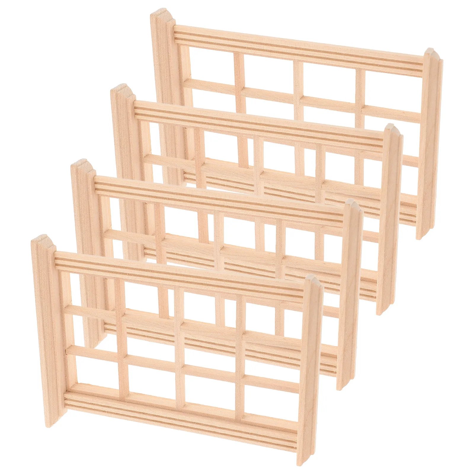 4Pcs Mini House Window Frames Wooden Blank Window Fixtures for Miniature Furniture Accessories Small House Decoration
4Pcs Mini House Window Frames Wooden Blank Window Fixtures for Miniature Furniture Accessories Small House Decoration