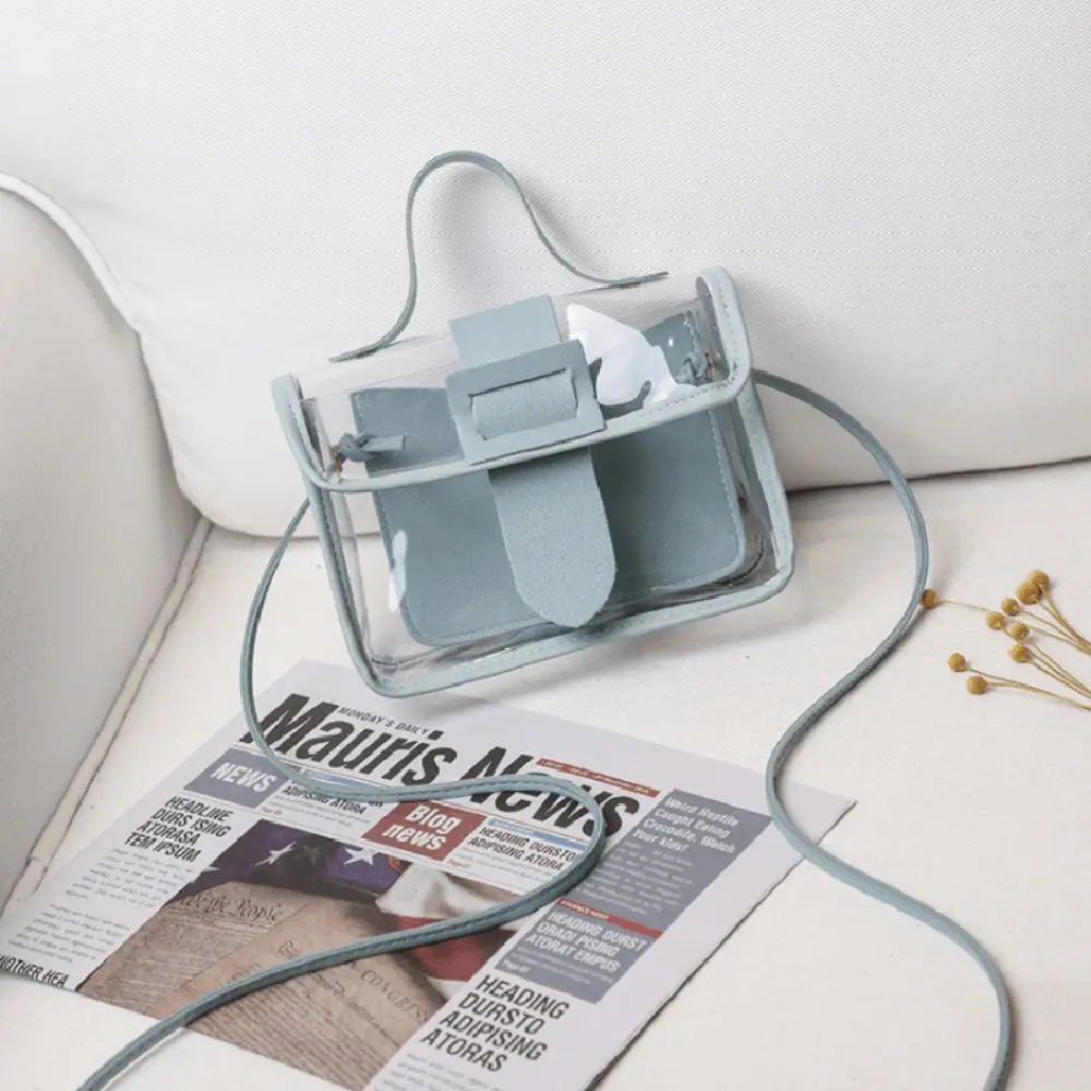 Portable Girl Mini Clutches Transparent Jelly Bag Women Handbag Shoulder Messenger Crossbody Bag Small Square Bag
Portable Girl Mini Clutches Transparent Jelly Bag Women Handbag Shoulder Messenger Crossbody Bag Small Square Bag