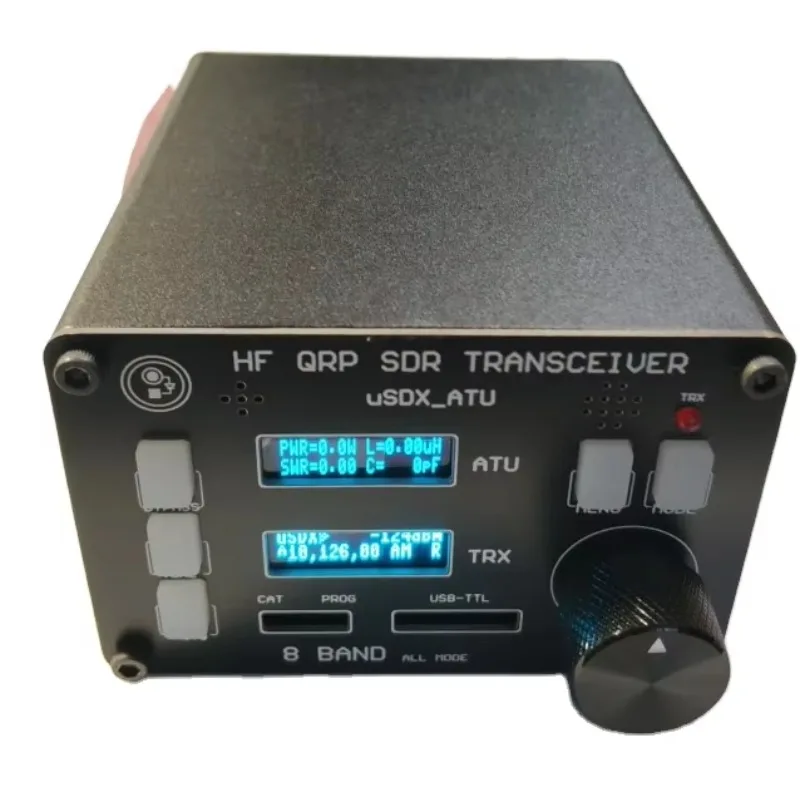 USDX SDR Transceiver All Mode 8 Band HF Ham Radio QRP CW Transceiver Built-in ATU-100 Antenna Tuner Dual OLED
USDX SDR Transceiver All Mode 8 Band HF Ham Radio QRP CW Transceiver Built-in ATU-100 Antenna Tuner Dual OLED