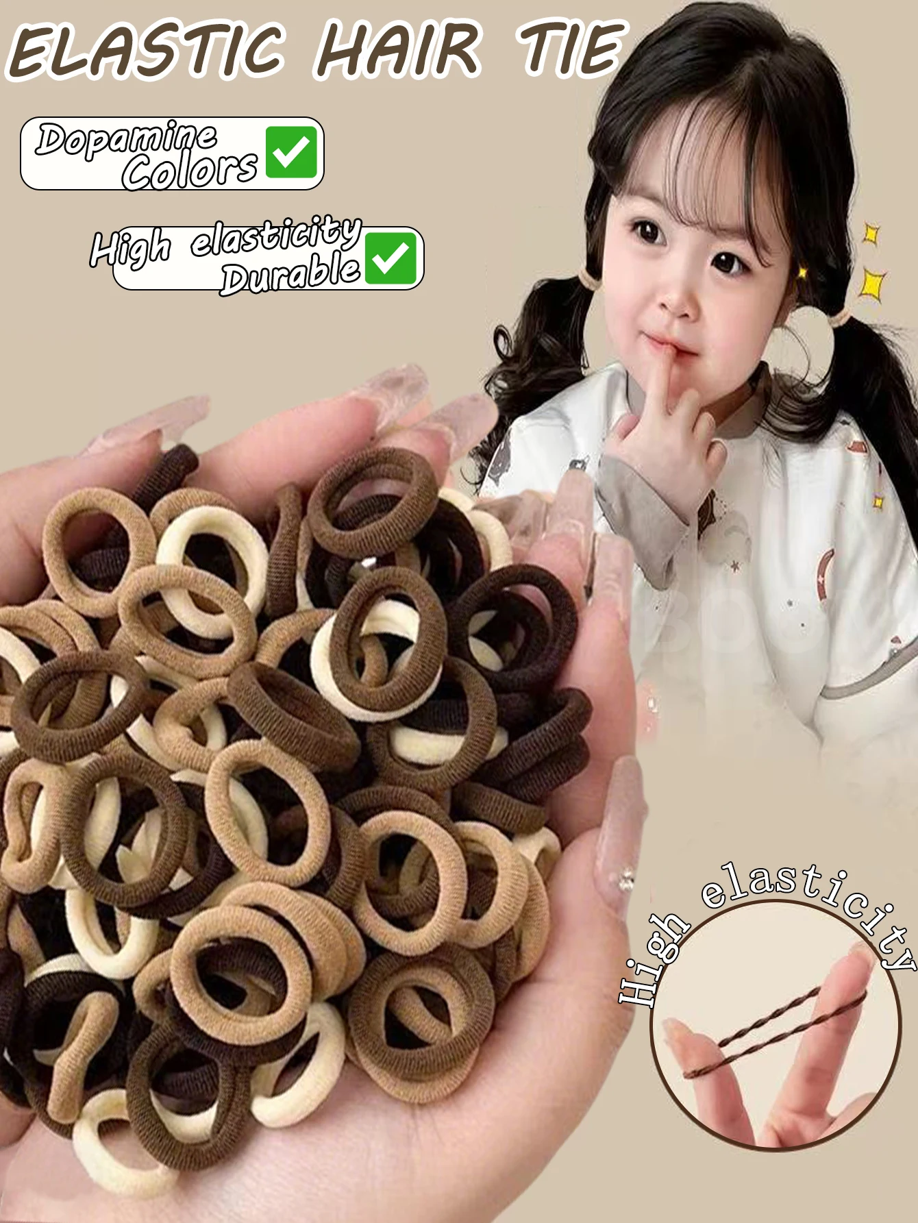 100 шт. резинки для волос для женщин, простой дизайн, подходит для повседневного использования, женские аксессуары для головы, резинки для волос, резинки для волос с хвостиком
100 шт. резинки для волос для женщин, простой дизайн, подходит для повседневного использования, женские аксессуары для головы, резинки для волос, резинки для волос с хвостиком
