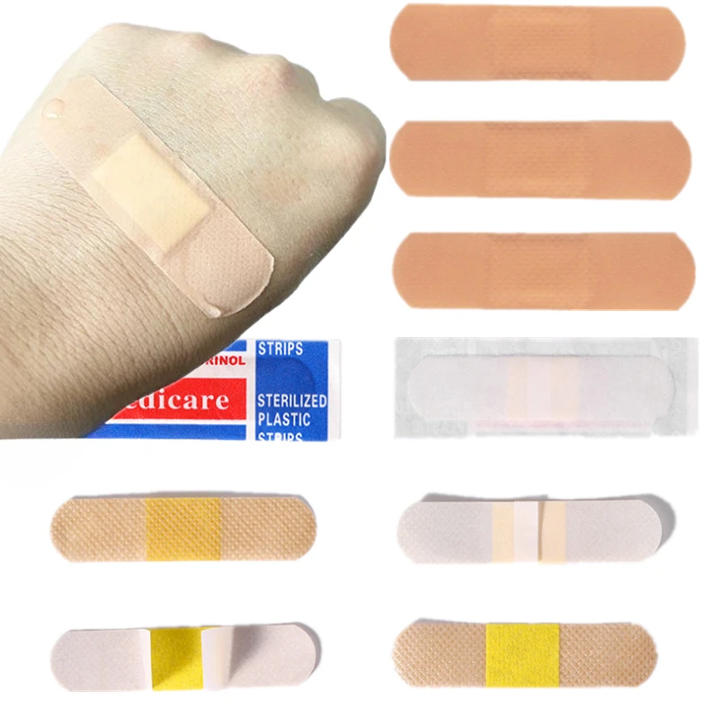 100Pcs/Set Non-woven Fabrics Band Aid Wound Plasters Skin Patch Wound Dressing Adhesive Bandage First Aid Woundplast Tape
100Pcs/Set Non-woven Fabrics Band Aid Wound Plasters Skin Patch Wound Dressing Adhesive Bandage First Aid Woundplast Tape