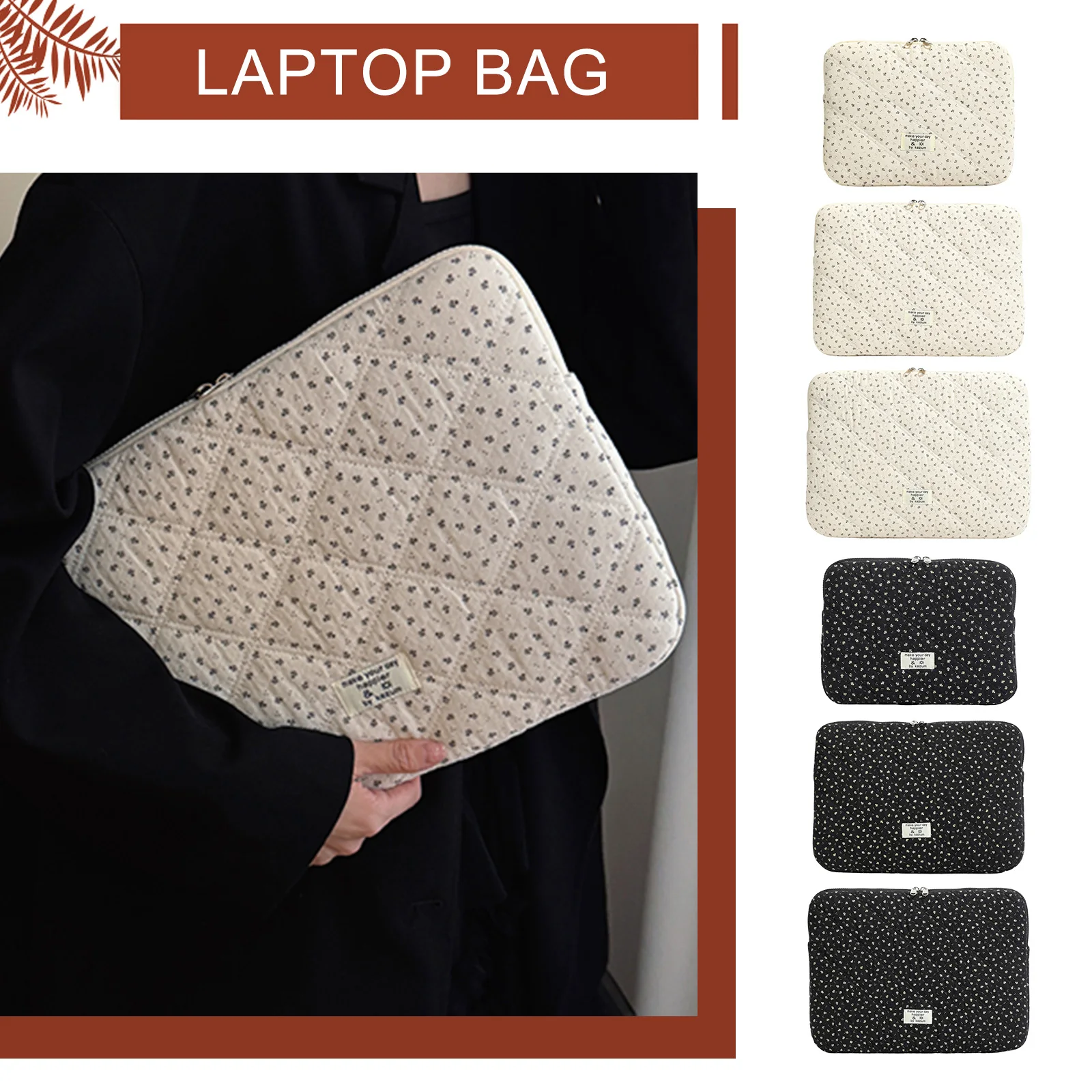 Puffy Cute Quilted Laptop Protective Case Padded Floral Cute Computer Bag 11-15 Inch for Women Travel Work College Shop
Puffy Cute Quilted Laptop Protective Case Padded Floral Cute Computer Bag 11-15 Inch for Women Travel Work College Shop