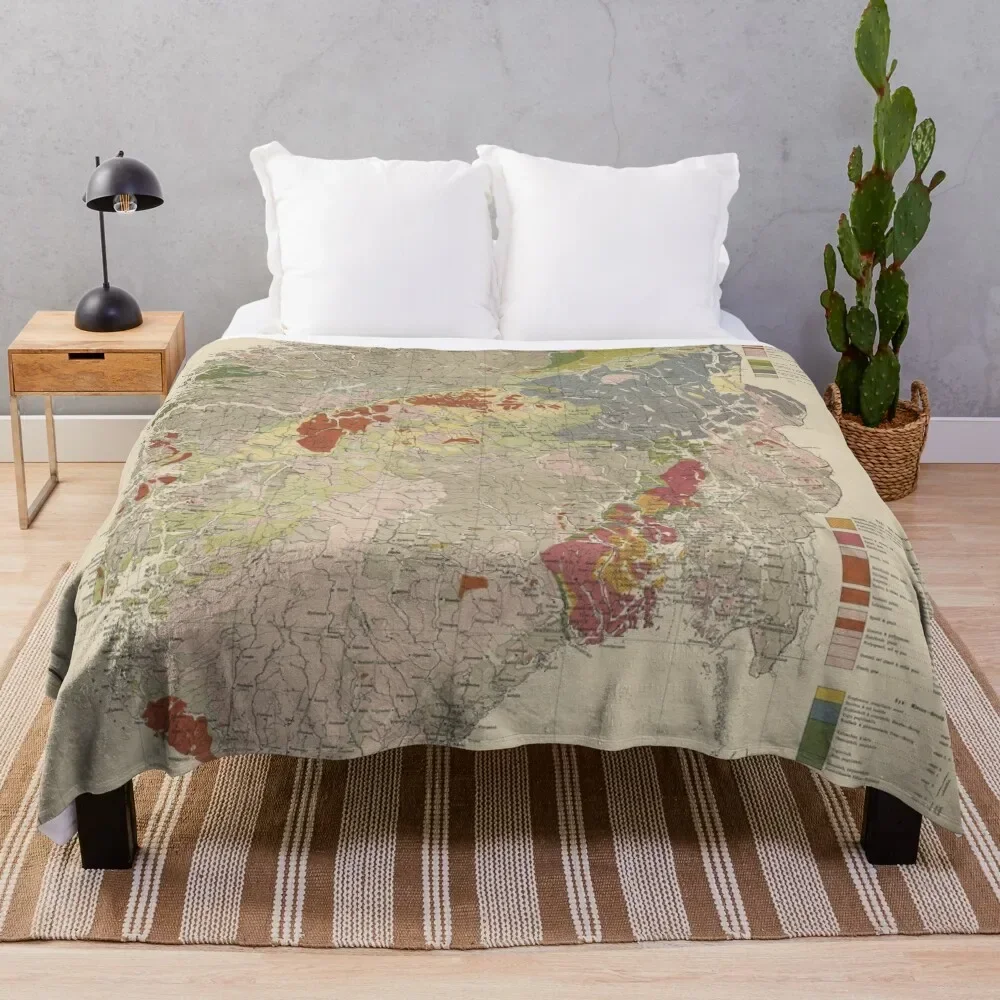 Vintage Geological Map of Norway (1878) Throw Blanket Bed covers Luxury Designer Soft Big Blankets
Vintage Geological Map of Norway (1878) Throw Blanket Bed covers Luxury Designer Soft Big Blankets