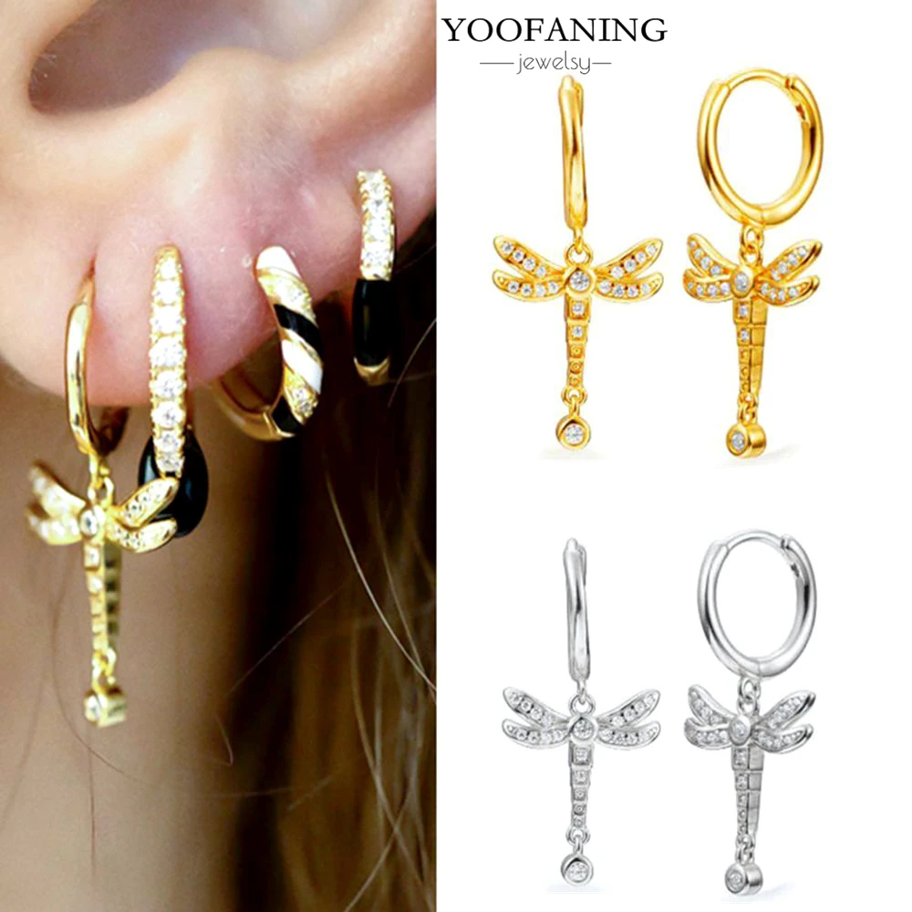 925 Sterling Silver Ear Needle Hot Selling New Dragonfly Design Pendant High-end Women's Earrings Fashionable Jewelry Party Gift
925 Sterling Silver Ear Needle Hot Selling New Dragonfly Design Pendant High-end Women's Earrings Fashionable Jewelry Party Gift