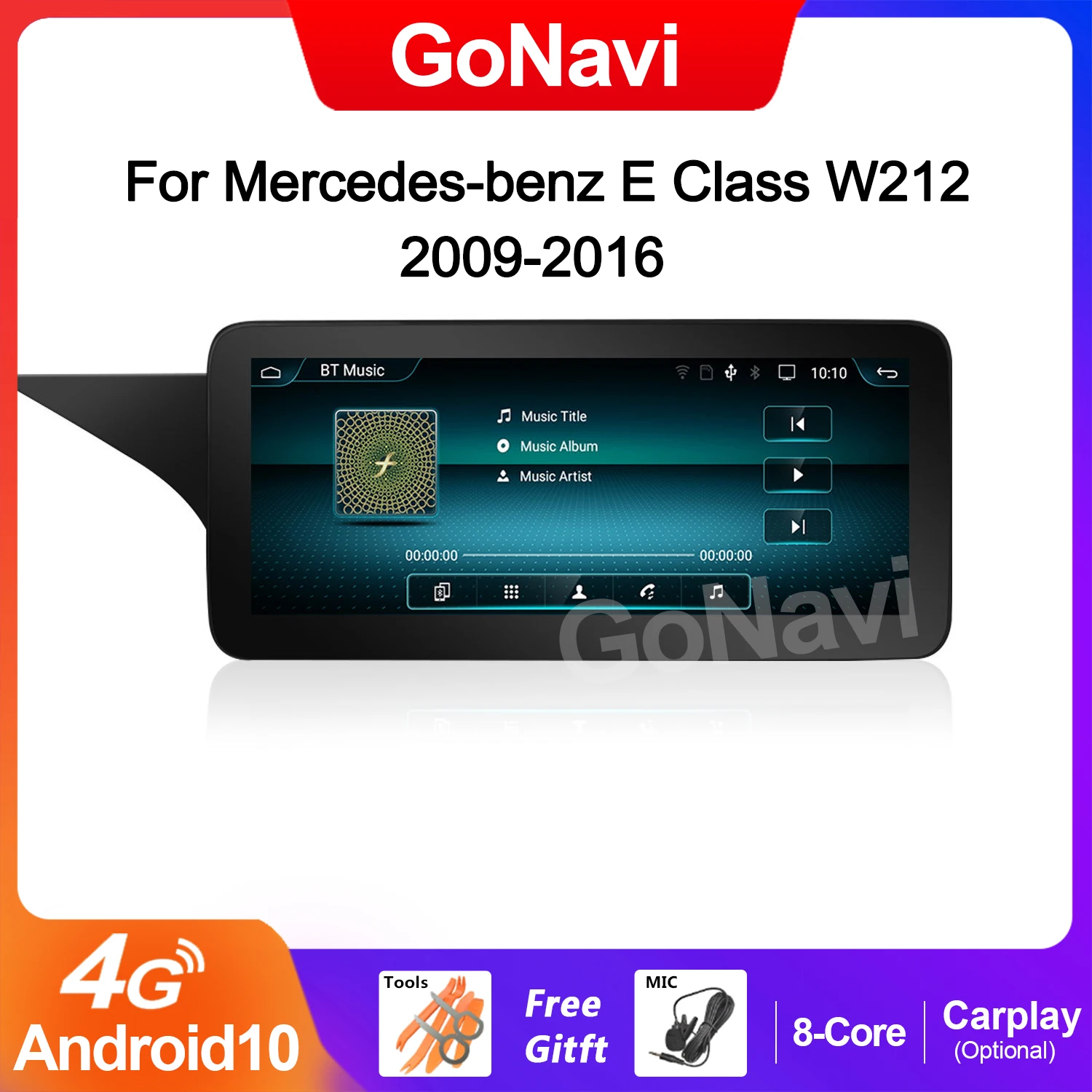 GoNavi Android 10 IPS сенсорный экран автомобильный GPS стерео для Mercedes-benz W212 2009-2016 WIFI SIM BT мультимедийное Радио беспроводной Carplay
GoNavi Android 10 IPS сенсорный экран автомобильный GPS стерео для Mercedes-benz W212 2009-2016 WIFI SIM BT мультимедийное Радио беспроводной Carplay