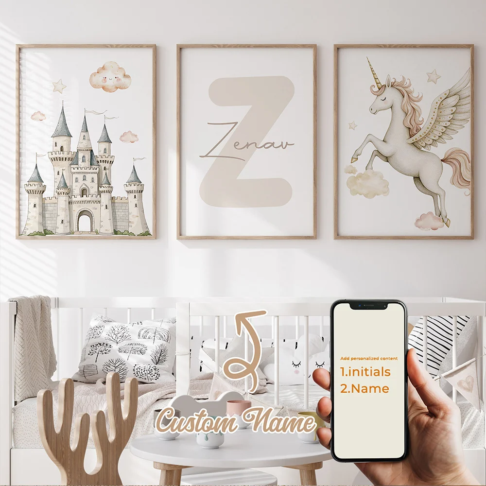 3pcs Personalized Custom Name Cartoon White Horse Wall Art Print Picture Canvas Poster Painting For Living Room Home Decor
3pcs Personalized Custom Name Cartoon White Horse Wall Art Print Picture Canvas Poster Painting For Living Room Home Decor