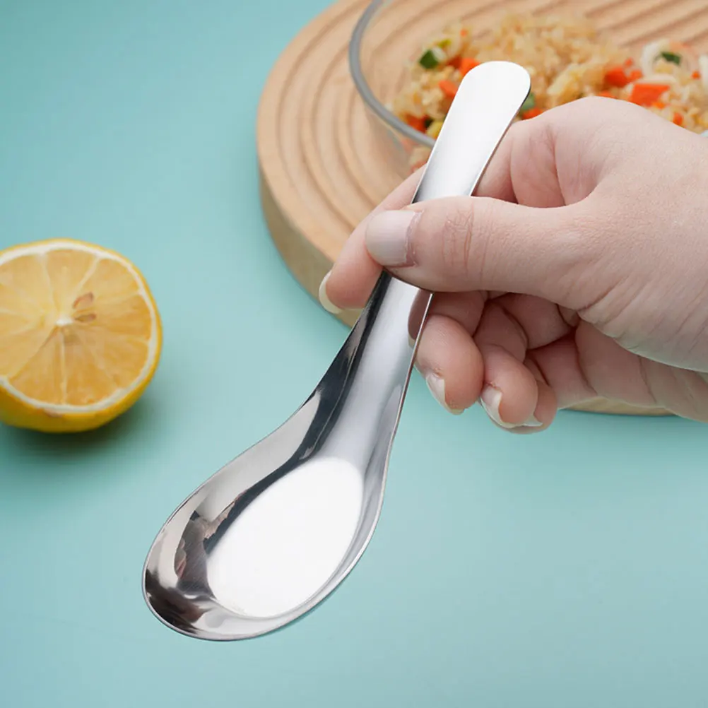 6 Pcs Stainless Steel Flat Soup 304 Large Metal Serving Spoon Large Cooking Spoons Ergonomic Seamless Easy Clean
6 Pcs Stainless Steel Flat Soup 304 Large Metal Serving Spoon Large Cooking Spoons Ergonomic Seamless Easy Clean