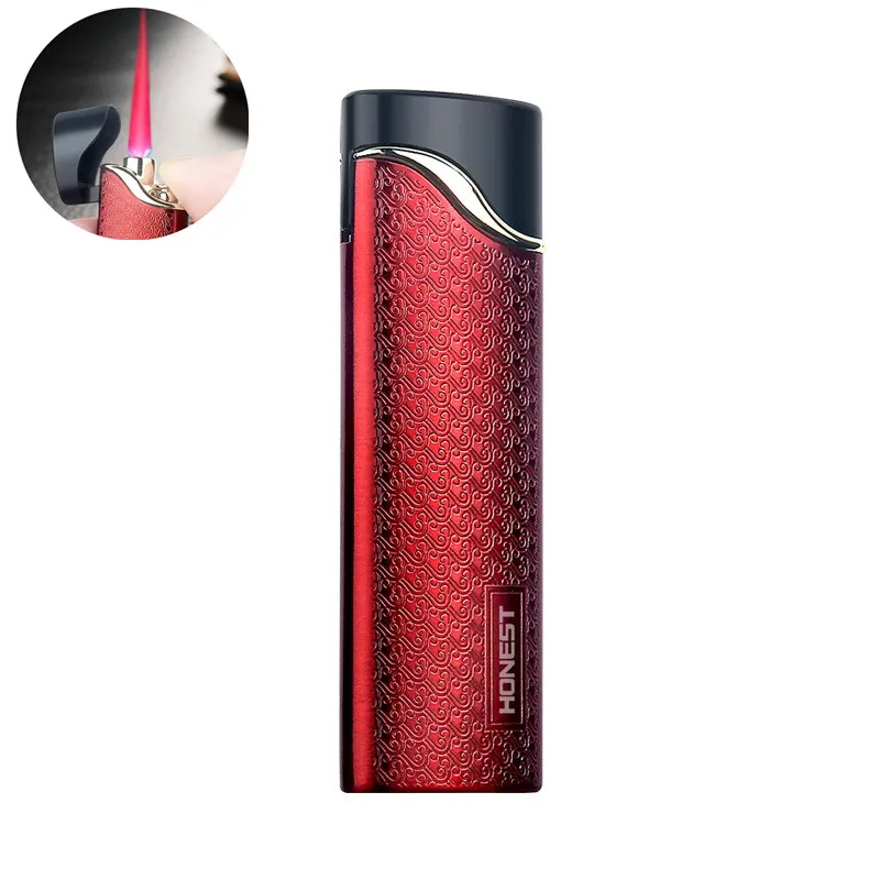 Honest Metal Portable Ultra-thin Inflatable Lighter Windproof Red Flame Butane Gas Lighter Men's Smoking Exquisite Gift
Honest Metal Portable Ultra-thin Inflatable Lighter Windproof Red Flame Butane Gas Lighter Men's Smoking Exquisite Gift