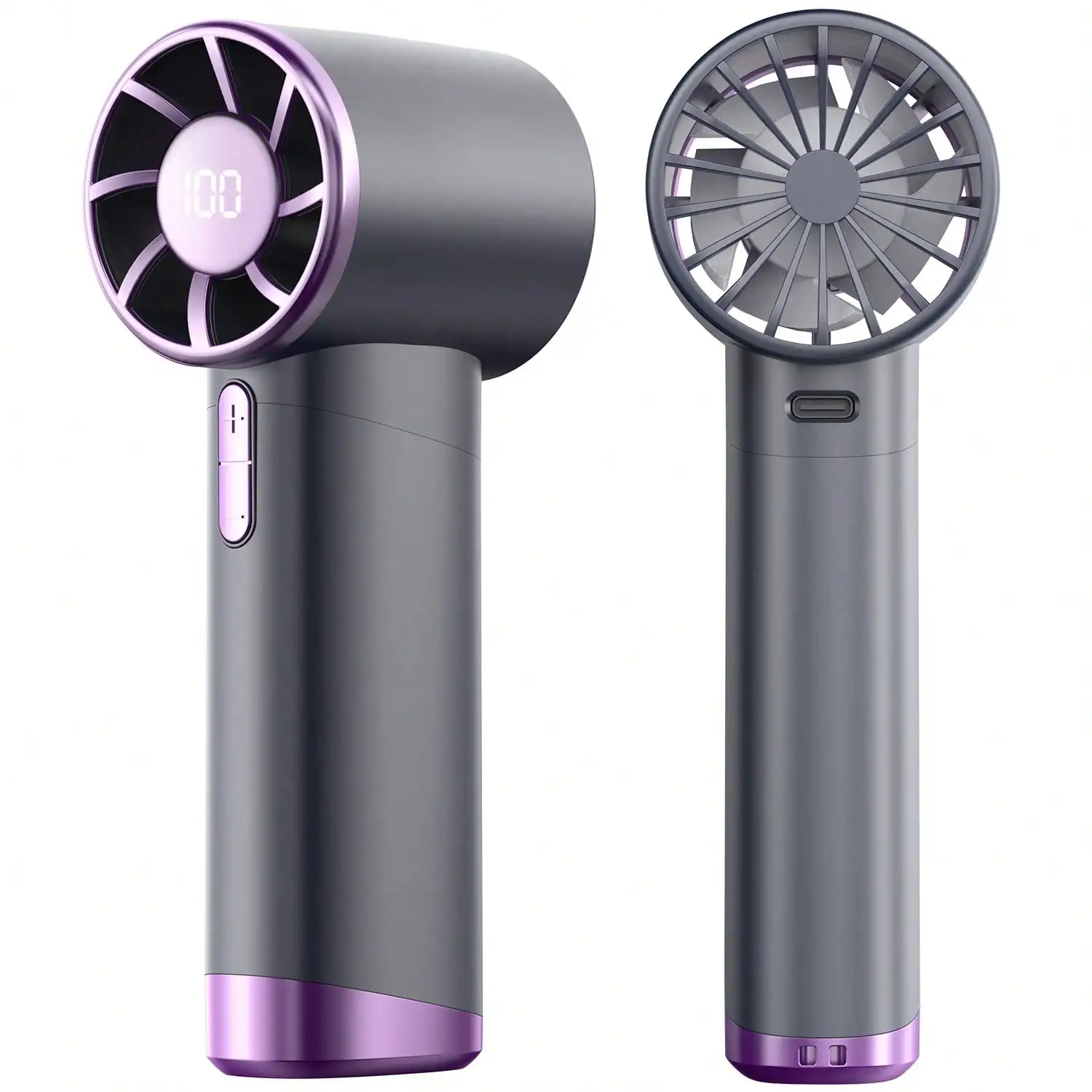 Portable Handheld Fan, Speed (1-120) Adjustable Turbo Mini Fan, 3000mAh Battery Rechargeable Personal Fan With Metal Body, Digital Display, Gifts For Women Men Travel/Camping/Outdoor-Grey
Portable Handheld Fan, Speed (1-120) Adjustable Turbo Mini Fan, 3000mAh Battery Rechargeable Personal Fan With Metal Body, Digital Display, Gifts For Women Men Travel/Camping/Outdoor-Grey