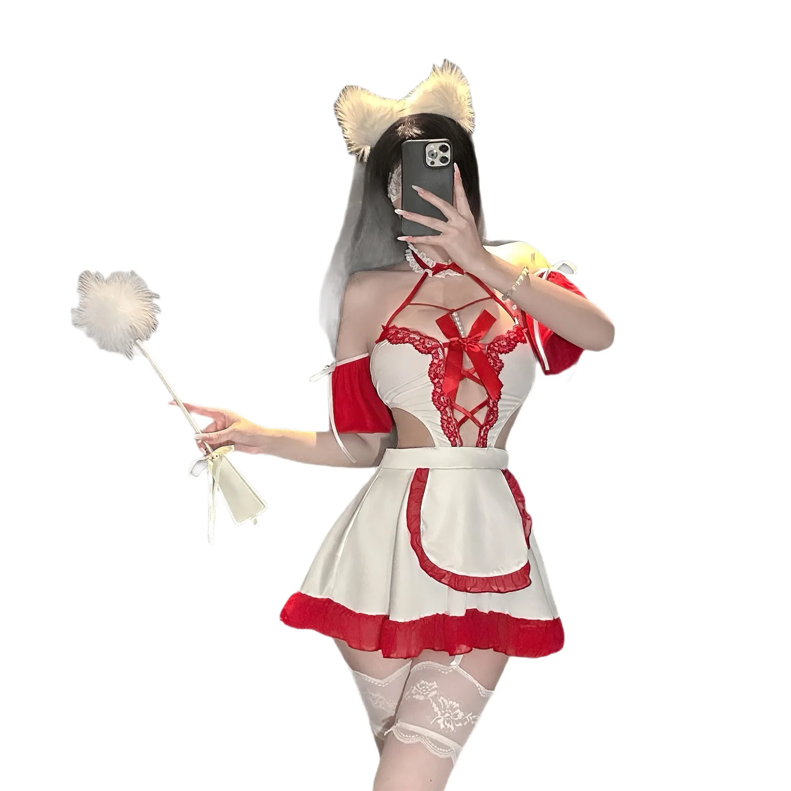 Pure Desire Sexy For Girls Flirty And Sexy Underwear Pure Desire Style Maid Outfit Dress Hanging Neck Bowknot Dress Elegant 856B
Pure Desire Sexy For Girls Flirty And Sexy Underwear Pure Desire Style Maid Outfit Dress Hanging Neck Bowknot Dress Elegant 856B