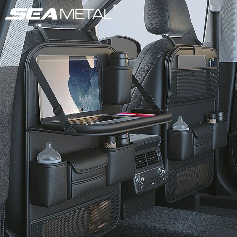 SEAMETAL Car Seat Back Organizer Auto Back Seat Storage Bag with Foldable Table Tray Tablet Holder Tissue Box Car Accessories
SEAMETAL Car Seat Back Organizer Auto Back Seat Storage Bag with Foldable Table Tray Tablet Holder Tissue Box Car Accessories