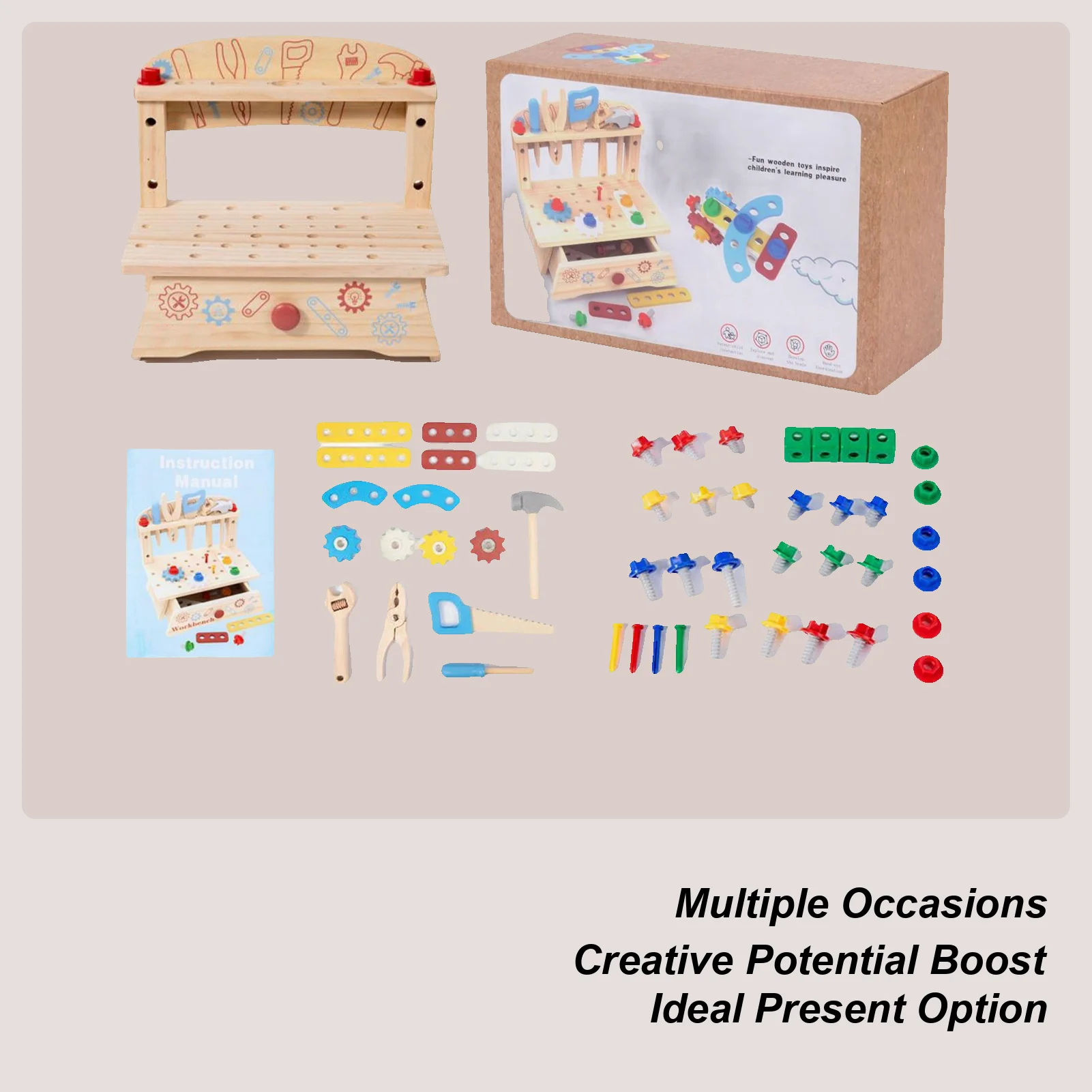Набор инструментов для малышей, деревянный винт, набор инструментов, скамейка для малышей, интерактивные развивающие игрушки для детей дошкольников, мальчиков и девочек, праздник
Набор инструментов для малышей, деревянный винт, набор инструментов, скамейка для малышей, интерактивные развивающие игрушки для детей дошкольников, мальчиков и девочек, праздник