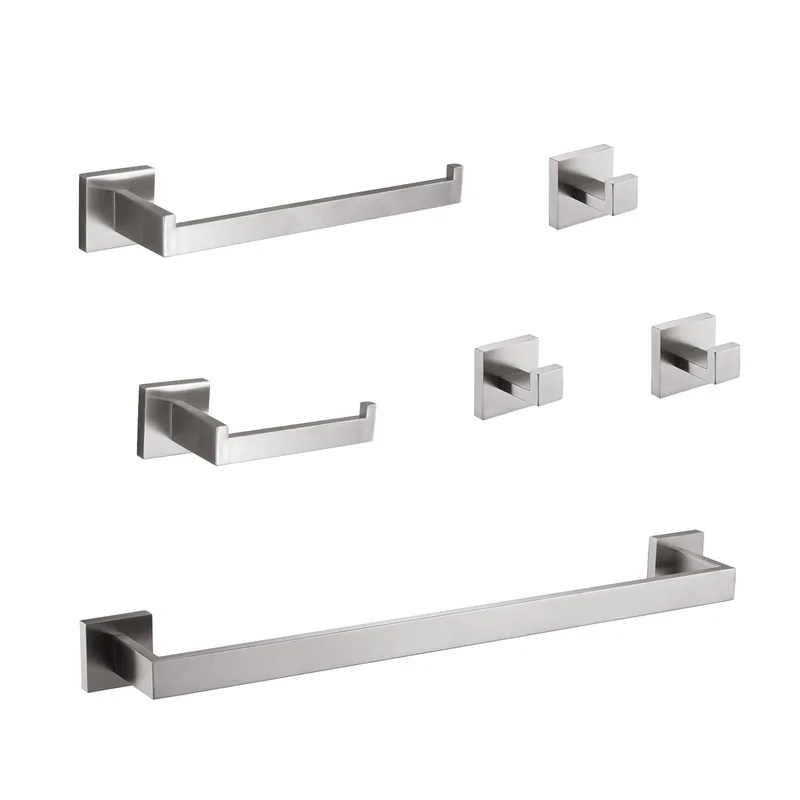 6-Piece Bathroom Hardware Set, Modern Stainless Steel Fixtures for Sink, Shower, Toilet – Durable & Rust-Resistant
6-Piece Bathroom Hardware Set, Modern Stainless Steel Fixtures for Sink, Shower, Toilet – Durable & Rust-Resistant