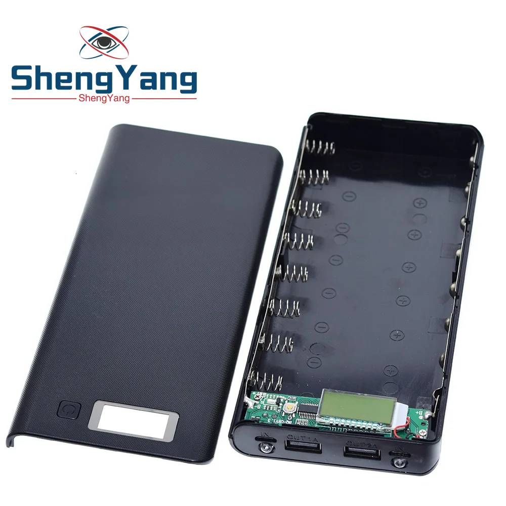 Dual USB 8*18650 Power Bank 5V Battery Box Mobile Phone Charger DIY Shell Case For Smart Phone MP3 Electronic Mobile Charging
Dual USB 8*18650 Power Bank 5V Battery Box Mobile Phone Charger DIY Shell Case For Smart Phone MP3 Electronic Mobile Charging