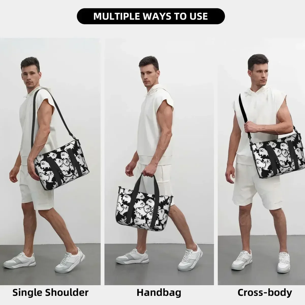 Undertale Annoying Dog Video Game Cute Beach Travel Bag Large Capacity Tote Bags for Gym Yoga Women Shopping Duffle Shoulder Bag
Undertale Annoying Dog Video Game Cute Beach Travel Bag Large Capacity Tote Bags for Gym Yoga Women Shopping Duffle Shoulder Bag