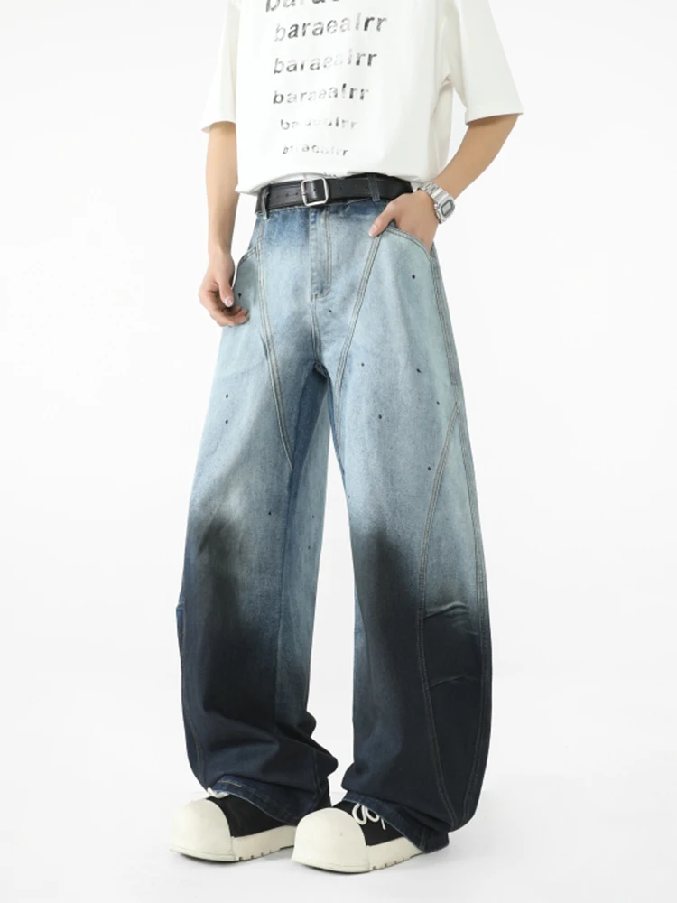 Мужские джинсы в стиле ретро-американский винтаж, модные, в уличном стиле, широкие, свободные, с эффектом «косы», молодежные, модные
Мужские джинсы в стиле ретро-американский винтаж, модные, в уличном стиле, широкие, свободные, с эффектом «косы», молодежные, модные