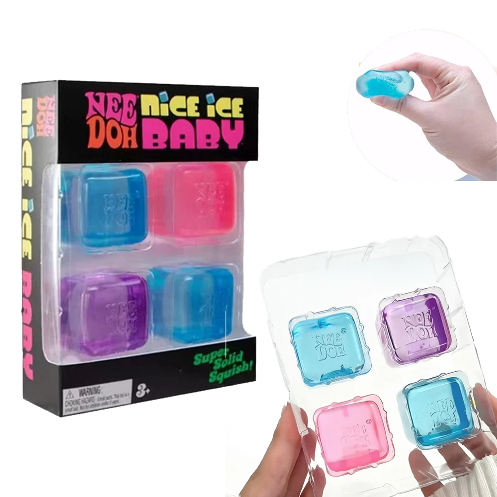 POP NeeDoh Nice Ice Baby Fidget Cubes Set 4 Pack Super Solid Squish Sensory Toys for Stress Relief, Anxiety, ADHD & Autism Gifts
POP NeeDoh Nice Ice Baby Fidget Cubes Set 4 Pack Super Solid Squish Sensory Toys for Stress Relief, Anxiety, ADHD & Autism Gifts
