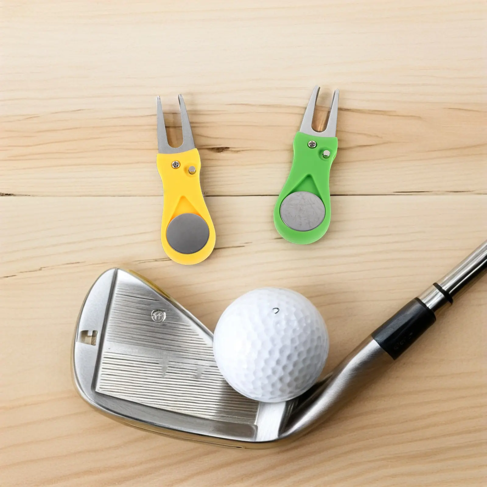 2Pcs Golf Green Divot Repair Fork Dual Color Foldable Pitch Mark Repair Tool Golf Accessories Metal Turf Fixer Ball Marker
2Pcs Golf Green Divot Repair Fork Dual Color Foldable Pitch Mark Repair Tool Golf Accessories Metal Turf Fixer Ball Marker