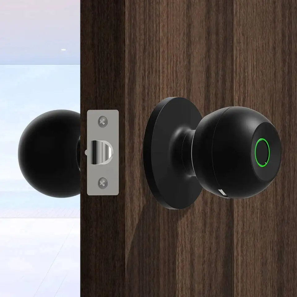 Electronic With Keys Smart Knob Fingerprint Door Lock Rechargeable TUYA App Control For Bedrooms Cloakroom
Electronic With Keys Smart Knob Fingerprint Door Lock Rechargeable TUYA App Control For Bedrooms Cloakroom