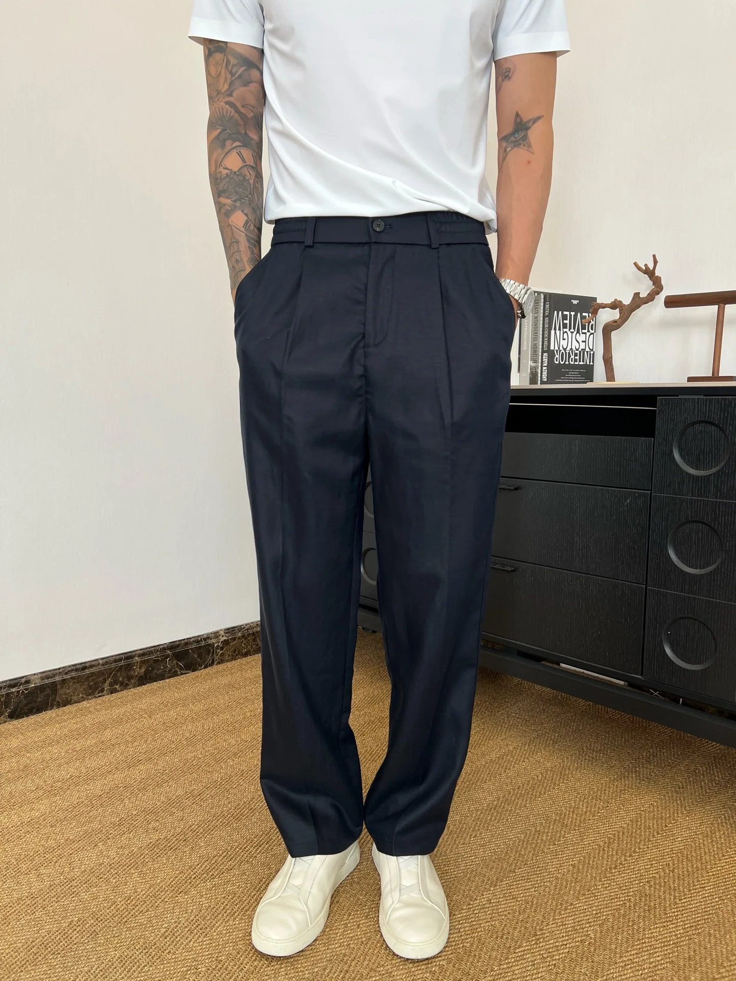 Ligentleman Summer Linen Business Casual Pants Men's mid Waist Straight Leg Long Trousers Fashionable Urban Style Non-Brand
Ligentleman Summer Linen Business Casual Pants Men's mid Waist Straight Leg Long Trousers Fashionable Urban Style Non-Brand