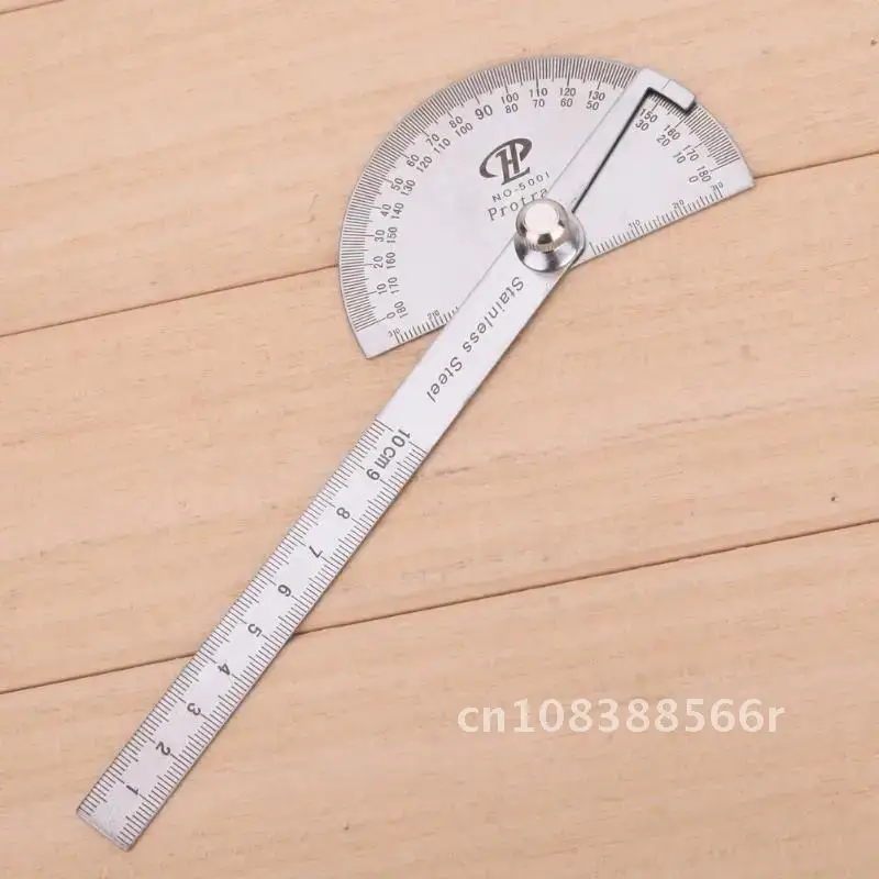 Protractor Stainless Steel 180 Degree Angle Finder Rotary Measuring Ruler Woodworking Tools for Measuring Angles
Protractor Stainless Steel 180 Degree Angle Finder Rotary Measuring Ruler Woodworking Tools for Measuring Angles
