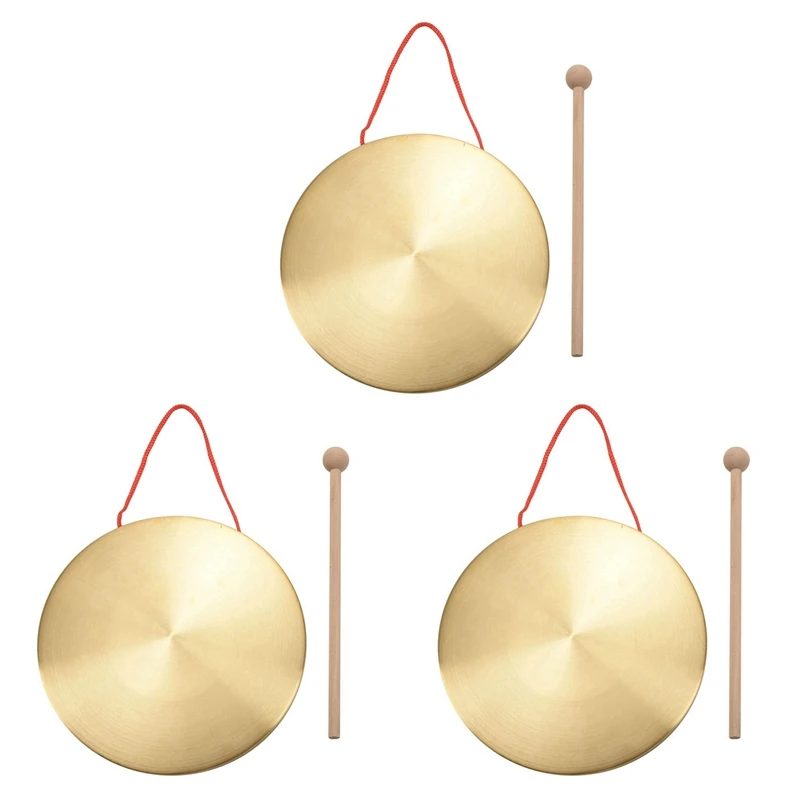 3Pcs 22Cm Hand Gong Brass Copper Chapel Opera Percussion With Round Play Hammer
3Pcs 22Cm Hand Gong Brass Copper Chapel Opera Percussion With Round Play Hammer