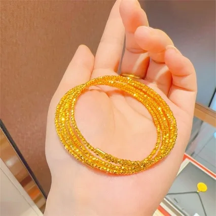 Luxury 24K 9999 Pure Gold New Gufa Didi Ball Bracelet Exquisite Light Luxury Atmospheric Bracelet
Luxury 24K 9999 Pure Gold New Gufa Didi Ball Bracelet Exquisite Light Luxury Atmospheric Bracelet