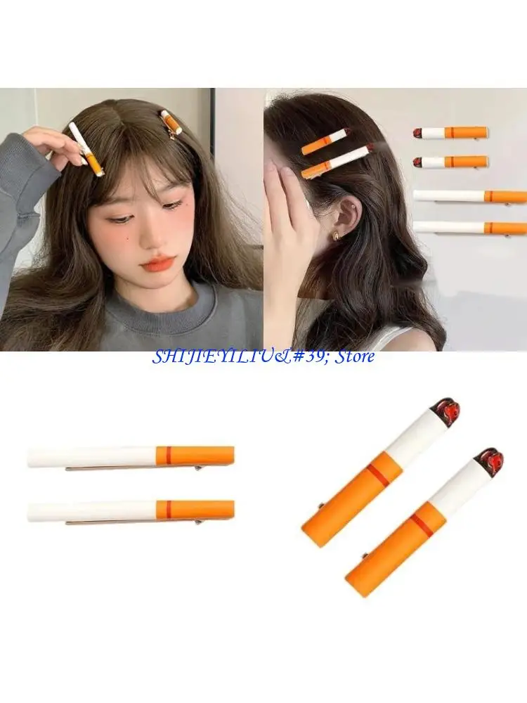 E21F 2PCS Cigarettes Shaped Hairpins For Role Play Themed Parties Lightweight Hair Accessories
E21F 2PCS Cigarettes Shaped Hairpins For Role Play Themed Parties Lightweight Hair Accessories