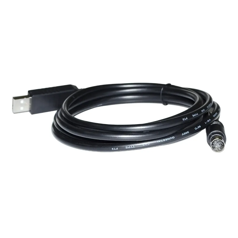 FT232RL USB to Mini DIN 8 Pin MD8 Male RS232 RS485 Serial Communication Cable Compatible with Fatek FSD-A2 Servo Drive
FT232RL USB to Mini DIN 8 Pin MD8 Male RS232 RS485 Serial Communication Cable Compatible with Fatek FSD-A2 Servo Drive