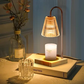 Candle Warmer Light With Dimming Timer Led Table Lamp Night Light for Home Decor Aromatherapy Melting Wax Lamp Replaceable Bulb