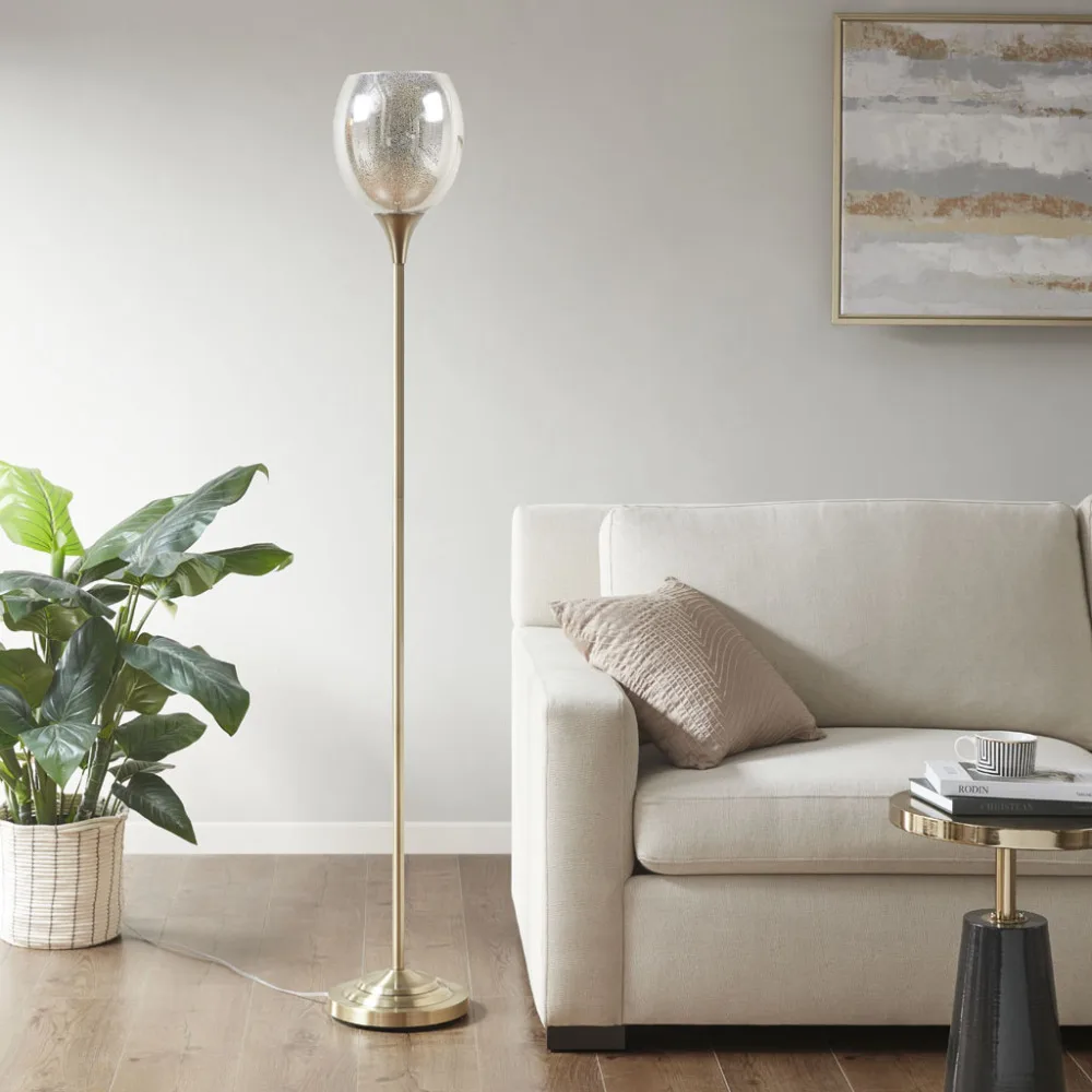 Uplight Floor Lamp with Mercury Glass Shade
Uplight Floor Lamp with Mercury Glass Shade
