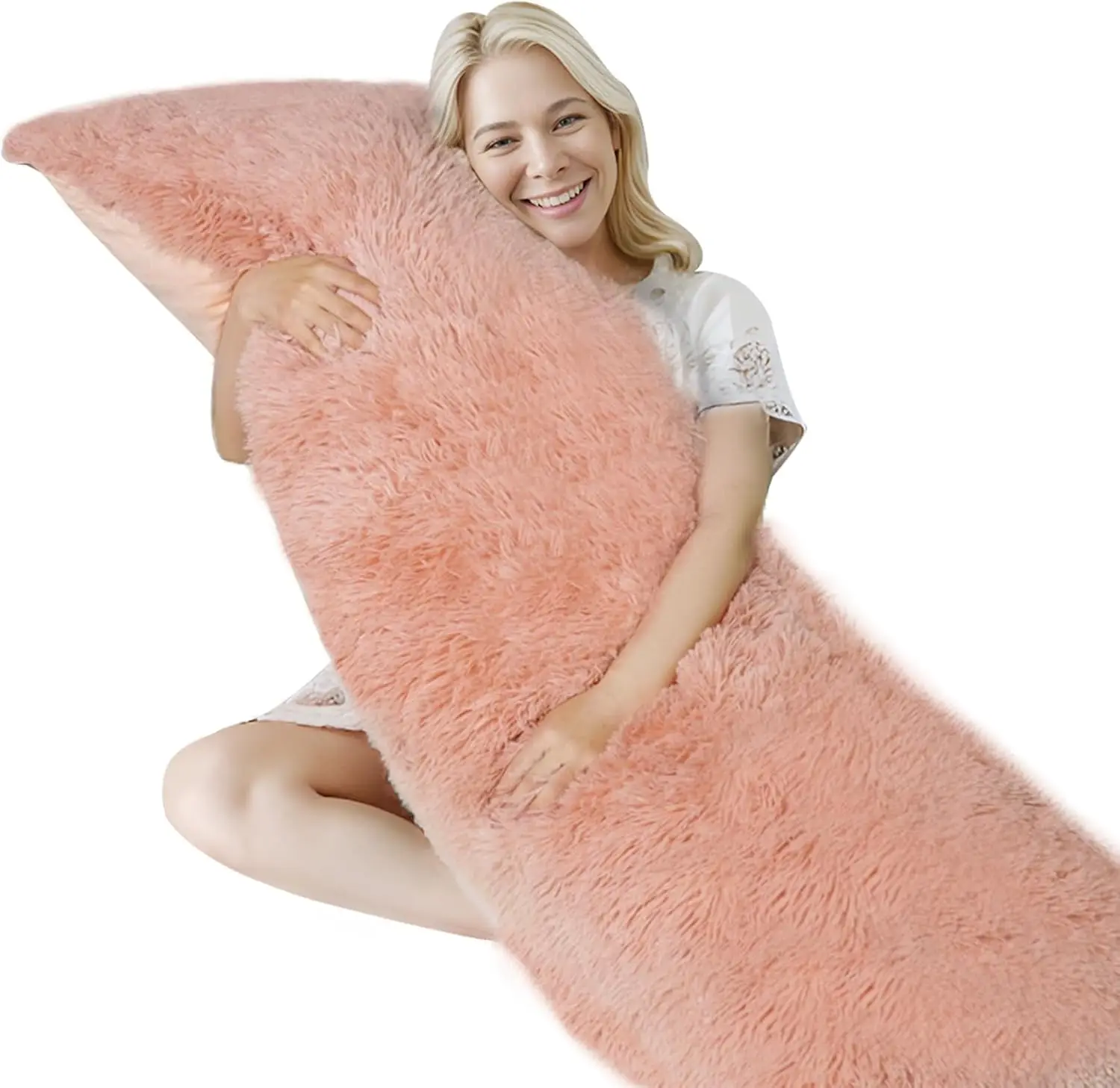 Fluffy Full Body Pillow for Adults, Long Sleeping Pillow with Removable Cover & Adjustable Filling, Machine Washable Pink
Fluffy Full Body Pillow for Adults, Long Sleeping Pillow with Removable Cover & Adjustable Filling, Machine Washable Pink