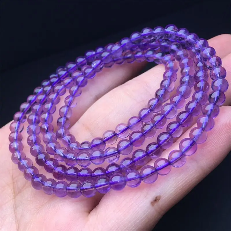 4.5MM Natural Amethyst Triple Circle Bracelet Handmade Crystal Jewelry Stretch Bangle Children Birthday Gift 1PCS
4.5MM Natural Amethyst Triple Circle Bracelet Handmade Crystal Jewelry Stretch Bangle Children Birthday Gift 1PCS