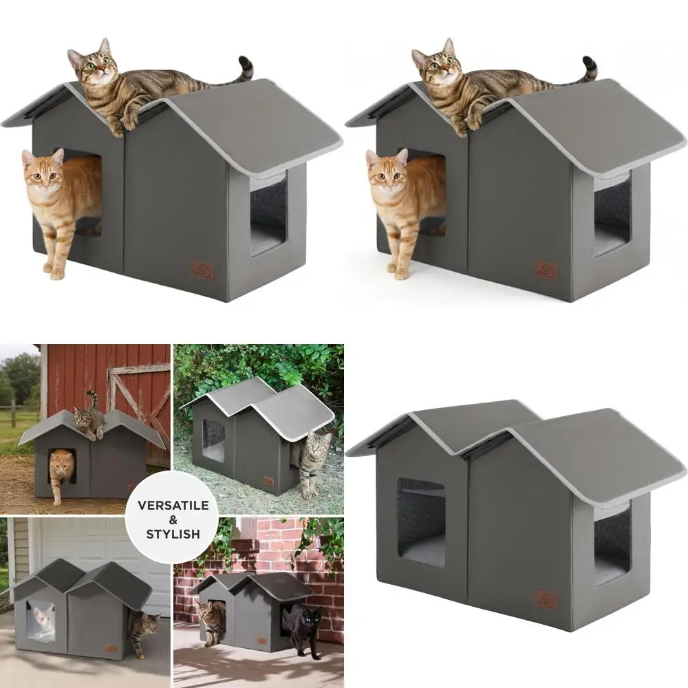 Очень широкий утепленный уличный домик для кошек с приподнятым дном, подходит для зимы, серый, 22.5x12.5x13.25 дюймов
Очень широкий утепленный уличный домик для кошек с приподнятым дном, подходит для зимы, серый, 22.5x12.5x13.25 дюймов