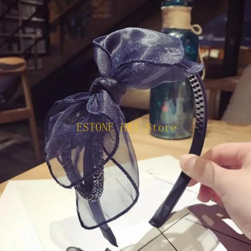 49MF элегантная сетчатая повязка для волос с бантом, обруч для волос, женские аксессуары для укладки волос
49MF элегантная сетчатая повязка для волос с бантом, обруч для волос, женские аксессуары для укладки волос