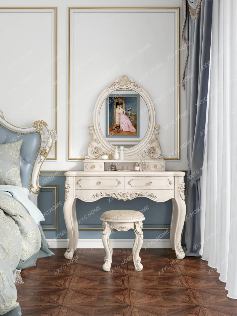 Multifunctional princess vanity table for small bedrooms - modern minimalist design
Multifunctional princess vanity table for small bedrooms - modern minimalist design