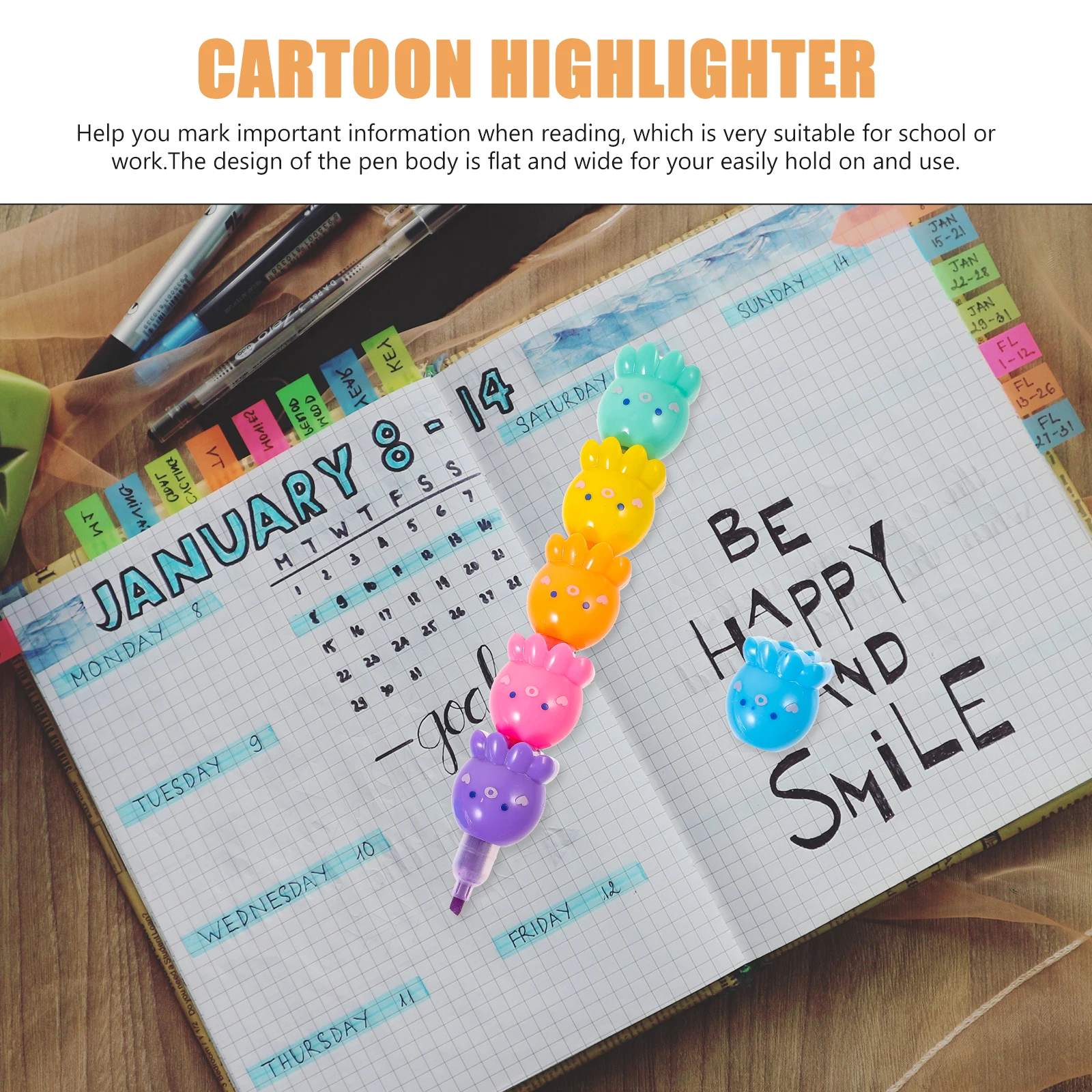 Silica Gel Highlighters Flat Fluorescent Markers Bulk Work School Office Notes Underlining Cartoon Colorful Pen Set 24
Silica Gel Highlighters Flat Fluorescent Markers Bulk Work School Office Notes Underlining Cartoon Colorful Pen Set 24