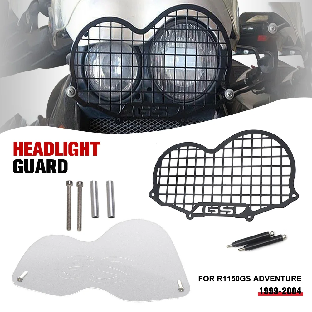 For BMW R1150GS ADVENTURE 1999 2000 2001 2002 2003 2004 Motorcycle Headlight Guard Grille Grill Cover Protector R 1150 GS ADV 
For BMW R1150GS ADVENTURE 1999 2000 2001 2002 2003 2004 Motorcycle Headlight Guard Grille Grill Cover Protector R 1150 GS ADV