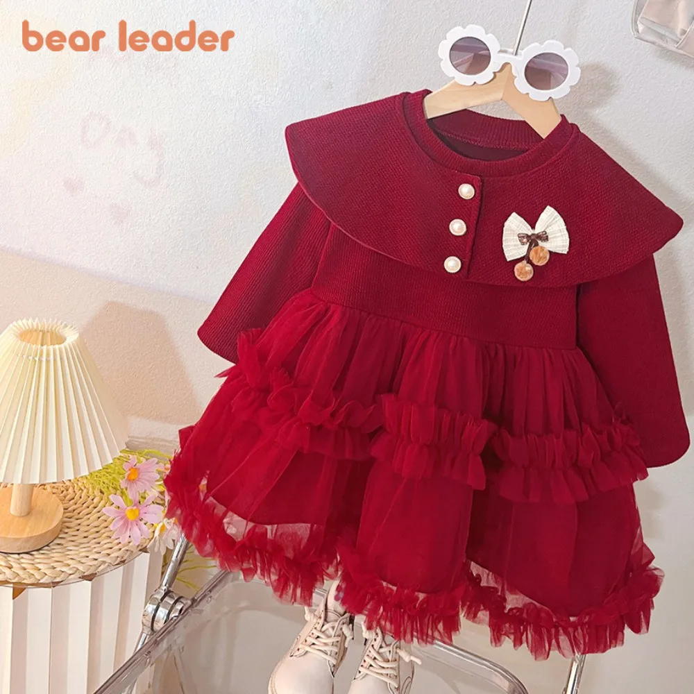 Bear Leader Red Long Sleeved Christmas and New Year Patchwork Party Princess Dress Spring and Autumn Bow Baby Girls Dresses
Bear Leader Red Long Sleeved Christmas and New Year Patchwork Party Princess Dress Spring and Autumn Bow Baby Girls Dresses