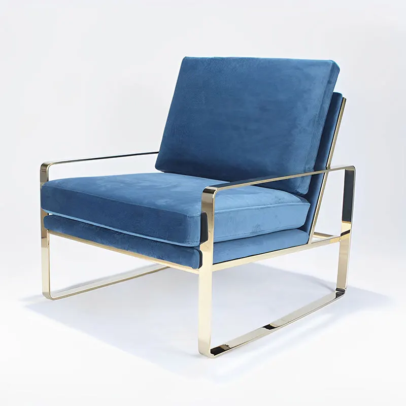 Modern simple single sofa light luxury stainless steel armrest leisure chair living room bedroom velvet negotiation sofa chair
Modern simple single sofa light luxury stainless steel armrest leisure chair living room bedroom velvet negotiation sofa chair