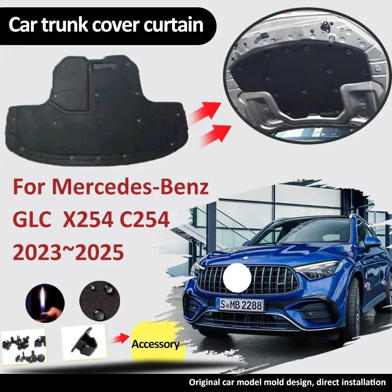 For Mercedes-Benz GLC X254 C254 2023 2024 2025 Front Hood Engine Car Sound Insulation Cotton Soundproof Cover Thermal Accessorie
For Mercedes-Benz GLC X254 C254 2023 2024 2025 Front Hood Engine Car Sound Insulation Cotton Soundproof Cover Thermal Accessorie