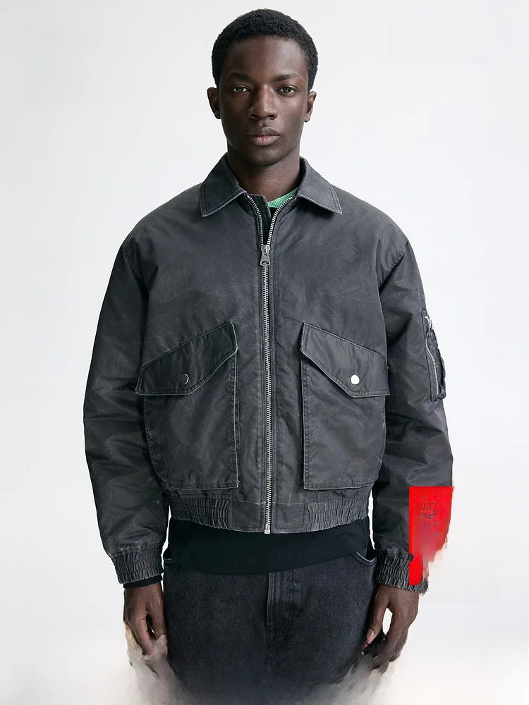 Men's Retro Sport Cotton Jacket Pilot Coat Warmth Insulation H&M 1316590 Loose Fit Regular Length Daily Wear Nylon Fiber
Men's Retro Sport Cotton Jacket Pilot Coat Warmth Insulation H&M 1316590 Loose Fit Regular Length Daily Wear Nylon Fiber