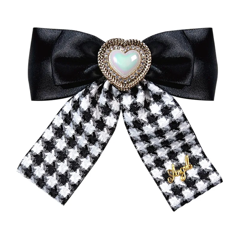 Retro Ribbon Bow Tie Heart-shaped Crystal Brooch Big Bowknot Brooches British Style Shirt Collar Pin Fashion Jewelry Accessories
Retro Ribbon Bow Tie Heart-shaped Crystal Brooch Big Bowknot Brooches British Style Shirt Collar Pin Fashion Jewelry Accessories
