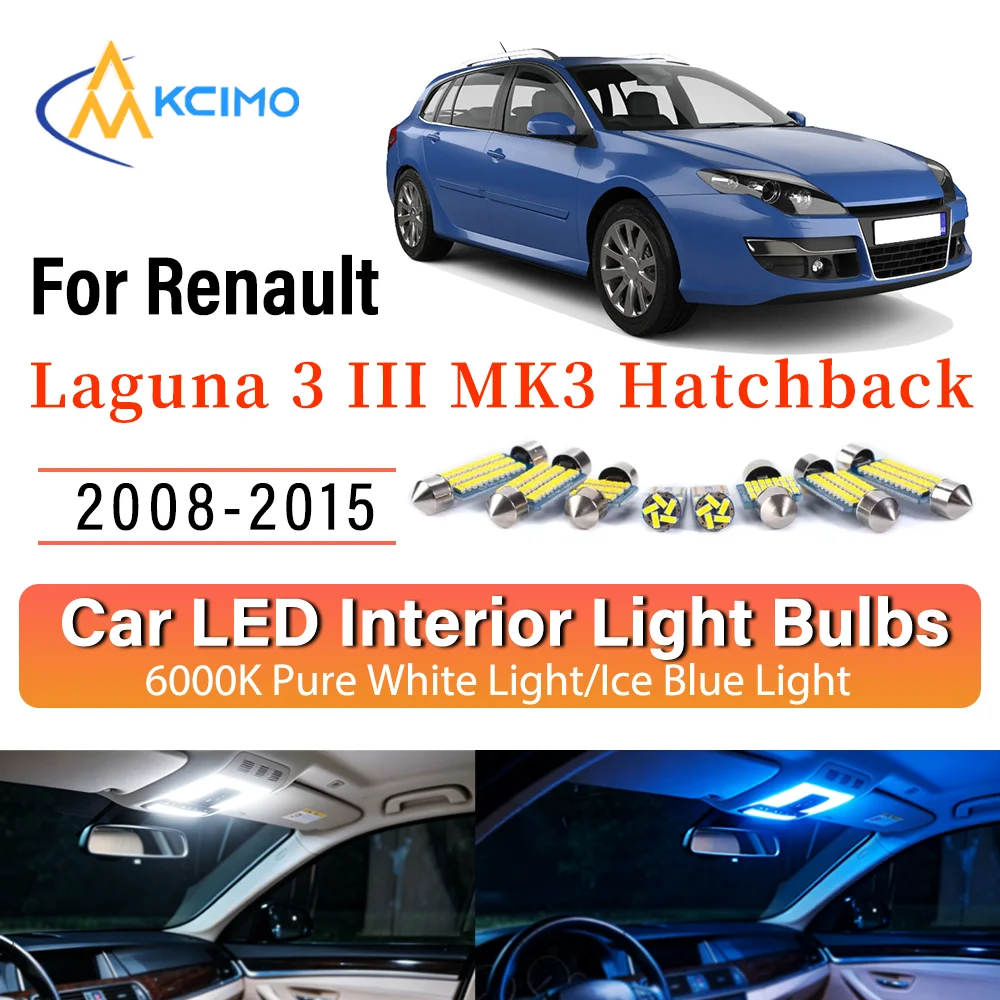 Interior Lighting Kit For Renault Laguna 3 III MK3 Hatchback 2008-2015 LED Bulbs for Dome Map Door Trunk License Plate Light
Interior Lighting Kit For Renault Laguna 3 III MK3 Hatchback 2008-2015 LED Bulbs for Dome Map Door Trunk License Plate Light