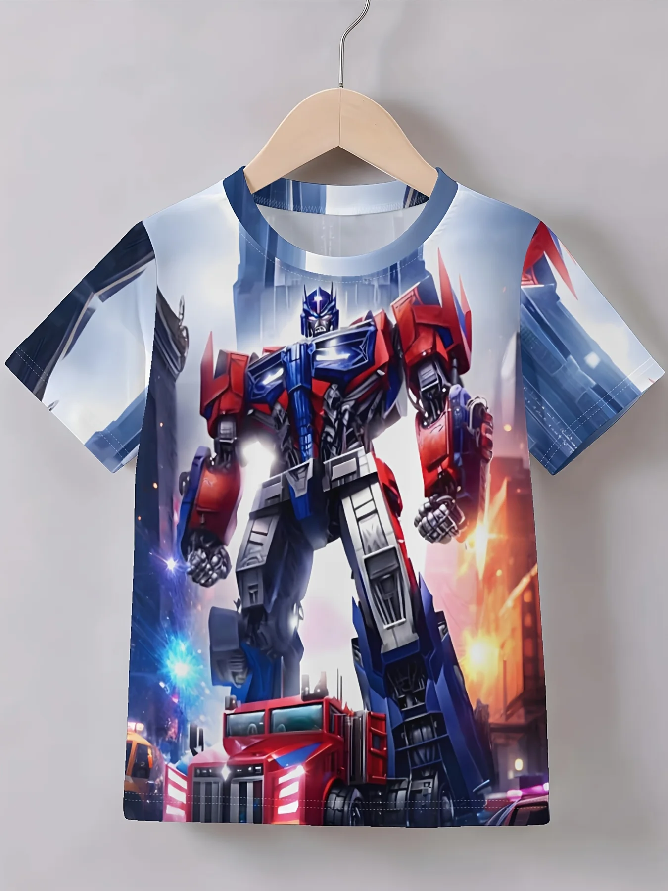 Boys Transformers Bumblebee Optimus Prime All Over Print T Shirt Children Casual Short Sleeve Tops
Boys Transformers Bumblebee Optimus Prime All Over Print T Shirt Children Casual Short Sleeve Tops